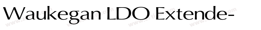 Waukegan LDO Extende字体转换